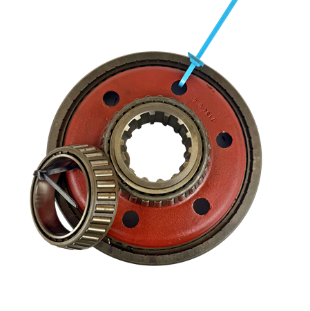 Kuggringshållare med kuggkrans